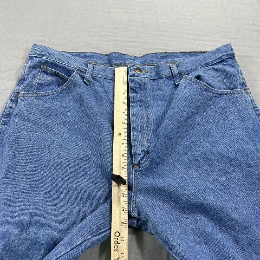 NEW Wrangler‎ Rustler Jeans Mens 40x32 Blue Denim Wrangler Regular Straight ^ - Picture 8 of 13